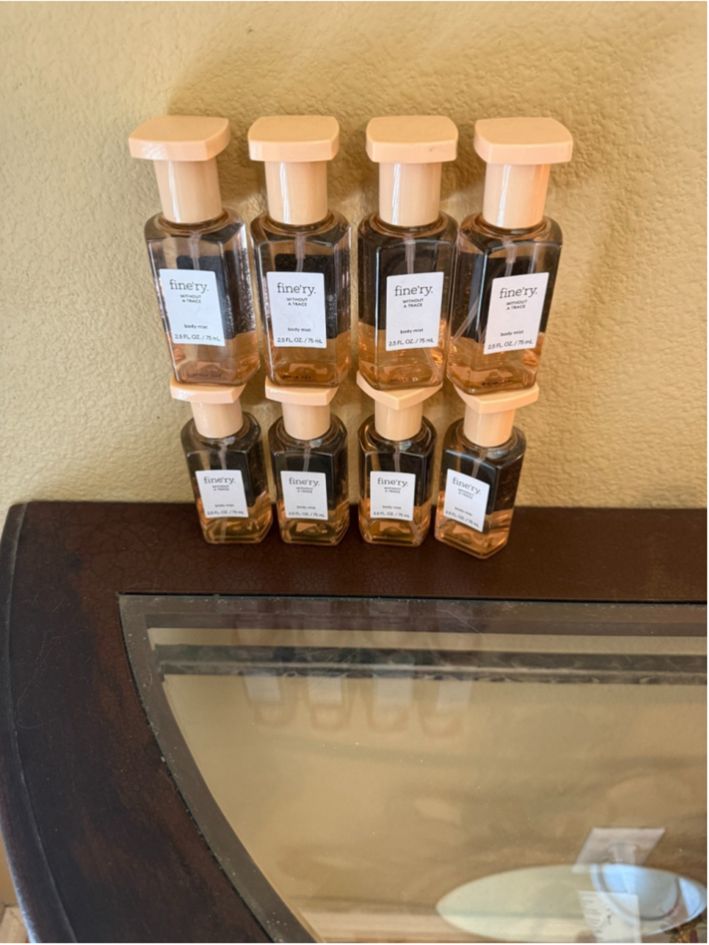 Fine'ry WITHOUT A TRACE Body Mist, 2.5 oz new lot of 2